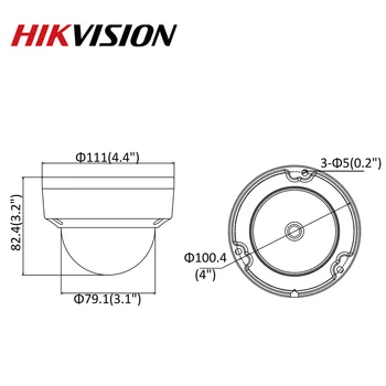 Hikvision IP Kamera 8MP IS PoE Dome Kameras DS-2CD2185FWD-es Ar SD Kartes Slotu, CCTV Drošības Kameras Āra IP67 Onvif HIK-PIEVIENOJIET