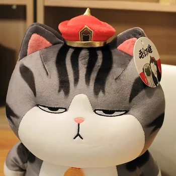 Imperators Kaķis Plīša rotaļlieta Samazināt Miegains Kaķis Slinki nicinājumu Acis Kaķis bail Mopsis Suns Guļ Pollow Laupījums rotaļlietas Bērniem, Dzimšanas dienu zēns