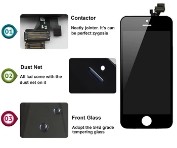 IPhone 7 Ekrāna Nomaiņa Melnā Paneļa Sintron OEM LCD Displejs, Touch Screen Digitizer Montāža Remonts tostarp Bezmaksas Rīki
