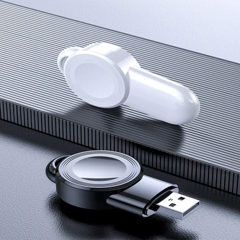 Jaunas Qi Bezvadu Lādētājs Apple Noskatīties 4 3 2 1 i Sērijas Portatīvajiem Ātri Bezvadu Uzlādes Doks Magnētisko USB Lādētāju iWatch