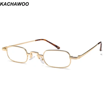 Kachawoo mazu retro brilles taisnstūra sieviešu aksesuāri zelta optiskā metāla rāmis. brilles rāmis vīriešu unisex
