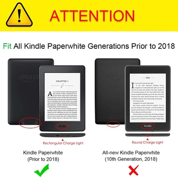 Kindle Paperwhite 3/2/1 Gadījumā Rokas Lasījumā Gadījumā Kindle Paperwhite 7th Gen 2012/2013//2017 Segtu ar Auto Sleep/Wake