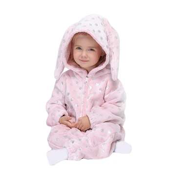 Kugurumi Baby Meiteņu Ziemas Pidžamu Unicorn Karikatūra Dzīvnieku Onesies Pijamas Kids Sleepwear Flaneļa Silts Jumpsuit Bērnu Pidžamas