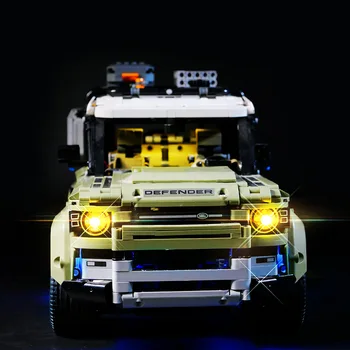 LED Light Up Komplekts 42110 Land Rover Defender Rotaļlietas, Celtniecības Bloki Apgaismojuma Komplekts Tikai