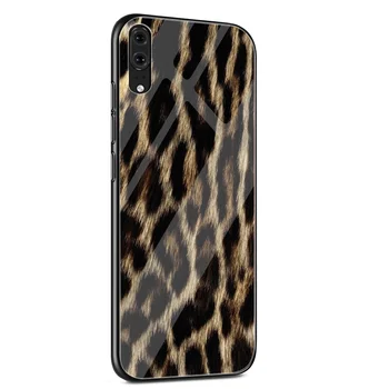 Leopards Drukāt Panther Luksusa Telefonu Gadījumā Rūdīta Stikla Samsung Galaxy A60 A70 A51 A71 A81 A10 A20 A30 A40 A50 Vāciņu