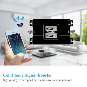 Lintratek DuaL Band GSM, CDMA 850MHz Repeater 3G 2100MHz Signāla Pastiprinātājs Mobilais Retranslācijas 5 Band/Orķestris 1 Gab 850 2100MHz