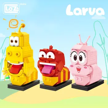 LOZ Mini Celtniecības Bloki rotaļlietas Jautrs bugs mini-daļiņu montāža rotaļlieta puzzle trīsdimensiju celtniecības bloki, animācija