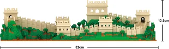 LZ8022 Great Wall pasaules slaveno ēkas modeli, dimanta celtniecības blokus montē pieaugušo rotaļlieta bērniem dāvanas