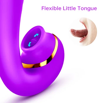 Maksts Nepieredzējis Vibrators 10 Ātrumu Vibrācijas Sūcējs Orālā Seksa Iesūkšanas anālais Klitora Erotiskā Seksa Rotaļlieta Sievietēm Seksuālo G-Spot