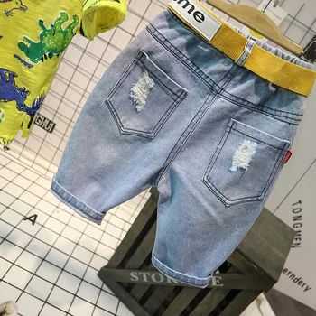 Mazumtirdzniecības zēnu komplekti 2018 Jauns puika personības print T-krekls, džinsi, divas-gabals toddler meitenes vasaras apģērbu