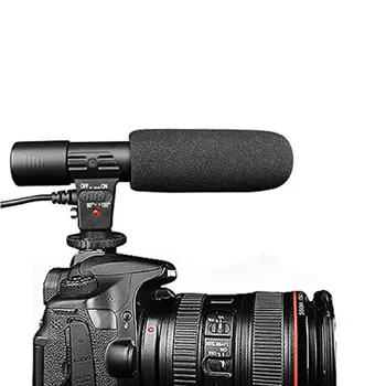 MIC-01 SLR Kamera, Mikrofons, Fotogrāfija, Video Kamera, Stereo Ierakstīšanas Mikrofons, DV Digital SLR Fotokameras Videokameras