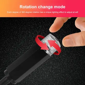Mini LED Auto Jumta Zvaigžņu Nakts Gaisma USB Dekoratīvās Lampas Projektoru Regulējams Atmosfēru Mājās Projektoru Sarkans Griestu Dekors Gaismas