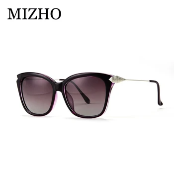 MIZHO Augstas Kvalitātes Anti-Reflective Retro Braukšanas Vairogu Saulesbrilles Sieviešu Polarizētās oculos Anti Glare Sunglass Dāmas Luksusa