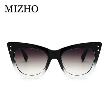 MIZHO Slīpums Vintage Sieviešu Saulesbrilles Zīmola Dizaina UV400 Trīsstūris Kniežu Modes Iela Saulesbrilles Par Sievietēm, Kaķu acu Jaunu 2020
