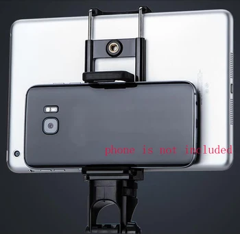 Mobilais tālrunis Selfie dubultā Klipu Turētājs Turētājs, Statīvs Monopod Stand Mount Adapteris Ipad Pad tālrunis Daudzfunkciju