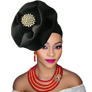 Modes Āfrikas Headtie Nigērijas Auto Gele Galvas Vāka Turban Sieviešu Headwraps