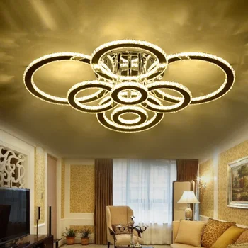 Mūsdienu Kristāla led Lustras Gaismas Lampas dzīvojamā istabā gaismu guļamistabā spīdumu cristal Lustras Apgaismojums Griestu lampas