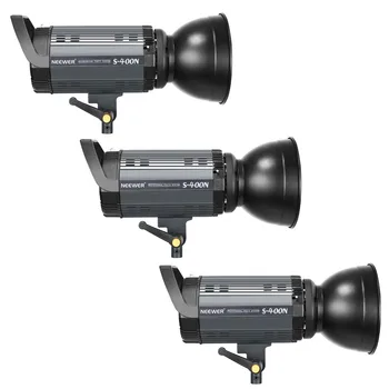 Neewer 1200W Studio Strobe Flash Fotogrāfijas Apgaismojuma Komplekts: (3)400W Monolight+(3)Atstarotājs, Izkliedētājs+(3)Softbox+(3)Gaismas Stends
