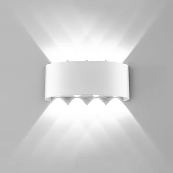 Nordic Style LED Lievenis Gaismas Ūdensizturīgs Āra 6W 8W LED Sienas Lampa Dārza Pagalmā Koridora Sconce Apgaismojums Apdare