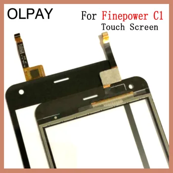 OLPYA 5.0 collu Touchscreen Mobilo Tālruni, Lai Finepower C1 Touch Screen Stikla Digitizer Panelis Objektīvu Sensora Stiklu Remonts