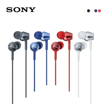 Oriģināls SONY MDR-EX250AP Austiņas 3,5 mm Vadu Earbuds Mūzikas Austiņas Smart Tālrunis, Austiņas, brīvroku ar Mic In-Ear Contr