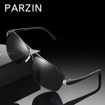 PARZIN Saulesbrilles Vīriešiem Polarizētās Modes Braukšanas Saules Brilles Vīriešu Zīmolu Dizaina UV400 Ieplests Oculos De Sol Lunettes De Soleil
