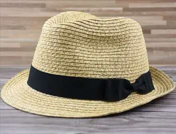 Plus lieluma panamas cepuri maza izmēra pieaugušo salmu saules cepures sieviešu un vīriešu fedora cepuri Klp no 54cm līdz 62cm 4 Izmēri S M L XL