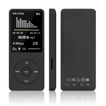 Portable MP4 Lossless Skaņu, Mūzikas Atskaņotāju, Diktofonu, FM atskaņotājs walkman mini Atbalsta mūzika, radio, ierakstīšanas Atbalsts 128GB TF kartes