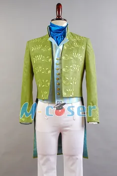 Princis Burvīgs Kostīms, Zaļš Vienotu Tērpu Apģērbs Mētelis Cosplay Kostīmu Kostuem Pilns komplekts