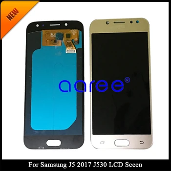 Pārbaudīts Pielāgot AMOLED SAMSUNG J5 2017 J530 LCD J5 Pro J530 Displejs Samsung J5 2017 LCD Ekrānā Pieskarieties Digitizer Montāža