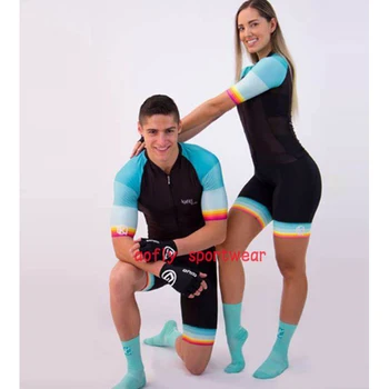 Pāriem Vīriešu Un Sieviešu Triatlona Sieviešu Apģērbu, Velosipēdu Jersey Skinsuit Jumpsuit Komplekti GO Pro Maillot Ropa Ciclismo Velosipēdu Krekli