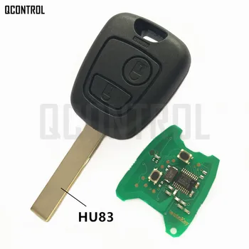 QCONTROL Auto Tālvadības Atslēgu DIY par PEUGEOT 307 2 Pogas Pabeigt Atslēga
