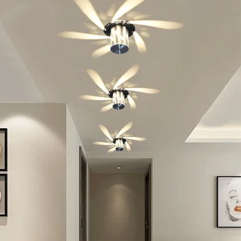 Radošā vējdzirnavas dizaina LED Griestu Gaismas 3w multicolor sienas Sconce par viesistaba, ēdamistaba mājas griestu lampas piederumi