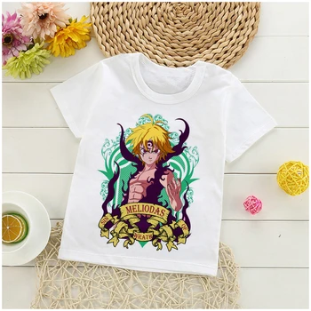 Septiņi Nāves Grēki baby baby liels apnikt t krekls kawaii anime roupa infantil drēbes bērniem
