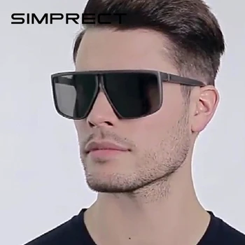 SIMPRECT TR90 Polarizētās Saulesbrilles Vīriešiem Ir 2021. Anti-Glare Laukumā Lielgabarīta Saulesbrilles Vintage Retro Vadītāja, Saules Brilles Vīriešiem