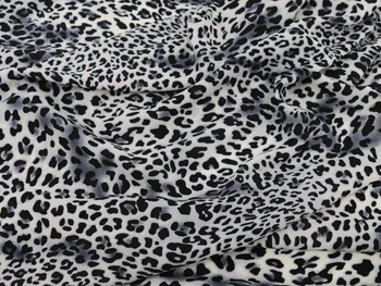 Skaitītājs Āfrikā, leoparda auduma stiept šifona materiāls kleita krekls