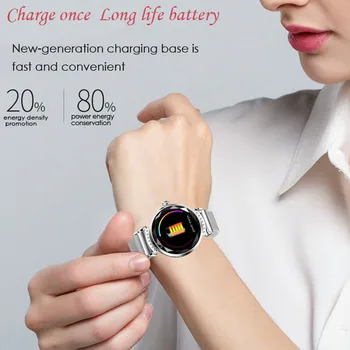 Smart aproce fitnesa pulksteņi sieviešu smart aproce sieviešu luksusa skatīties izveidotu savienojumu ar android iphone 7 8 X, samsung un huawei