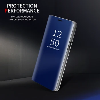 Smart Mirror Flip Case For Samsung Galaxy S20 FE 5G, Ņemiet vērā, 20 Ultra S21 Plus, Ņemiet vērā, 10 lite S10 S9 A30 A50 A70 A51 A71 A42 A52 Vāciņu