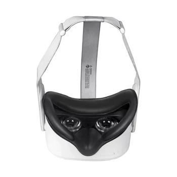 Soft PU Ādas Acu Maska Segtu Gaismas Pretbloķēšanas Acu aizsegs Spilventiņu Oculus Quest 2 VR Brilles Aizsardzības Paklājs Ar VR Objektīva Vāciņš.