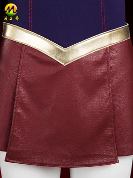 Supergirl Cosplay Kostīms Sievietēm Pieaugušo Jumpsuit Superhero Halloween Karnevāls Ādas Svārki Pasūtījuma Uzvalks