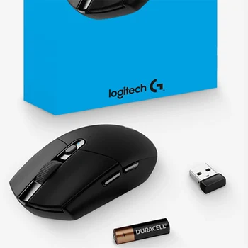 Sākotnējā Logitech G305/G304 Lightspeed Bezvadu Spēļu Pele Varonis Sensors 12000DPI CS GO/LOL 1ms Pievienojiet Balto Melns