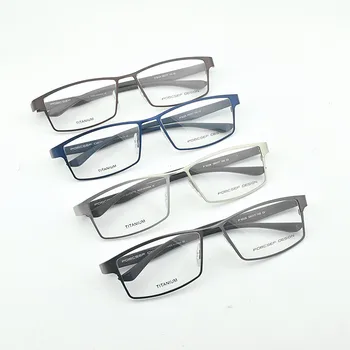 Titāna Briļļu rāmis vīriešu, Optisko briļļu rāmjus tuvredzība glasse Augstas kvalitātes Pilna kadra biznesa 9026 datoru brilles oculos