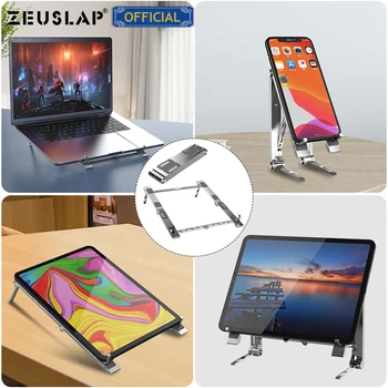 Tālrunis Tablet Notebook Monitors Ultra Mini Salokāms Stends Klēpjdators, Desktop Turētājs Atbalstu MacBook Air, Pro ipad