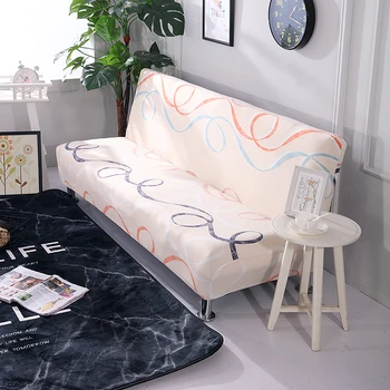 Universālā Armless Sofa Bed Cover all-inclusive Locīšanas Mūsdienu sēdekļa slipcovers stiept attiecas Aizsargs Elastīgs Futon Spandex