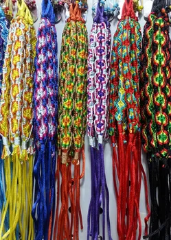 Vairumtirdzniecības 120p Krāsains Pītā Austi Draudzības Rokassprādzi Plašu Retro Roku darbs no Nepālas Ženēvas Brazīlijas Multicolor Stīgu Vadu