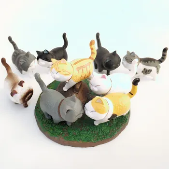 Vairumtirdzniecības 9 Gabali/daudz Kvalitātes 3D Magnētiskās Ledusskapja Magnēts Cute Anime Kaķis Dzīvnieku Magnēts, Ledusskapis Bērniem Tāfeles Magnēts