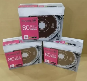 Vairumtirdzniecības Liekami 5 Krāsu Gab Zīmola 80 Minūtes Profesionālo Mūzikas Audio-CD Tukšu Disku