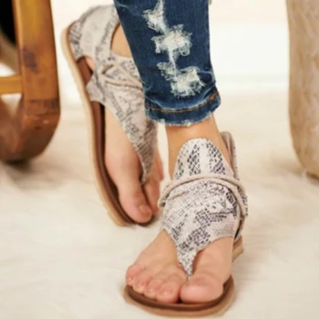 Vasaras Sieviešu Sandales Ganāmpulka Platformu, Dzīvnieku Drukāt, Plakana Papēža Peep Toe Modes Gadījuma Beach Dāmas Sieviešu Kurpes Zapatos Mujer De