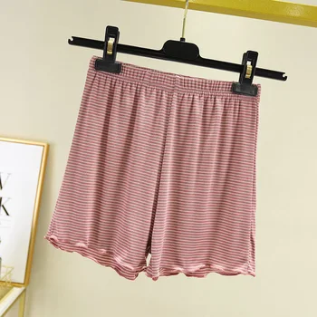 Vasaras Sieviešu Sleepwear Sexy Kravu Pidžamas Pidžamas Komplekts bez Piedurknēm Svītrains Tops un Šorti Apakšveļa Gadījuma Homewear