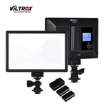 Viltrox L116T Portatīvā LED Video Gaisma Ultra-plānas LCD Bi-Color Aptumšojami DSLR Studio mini Lampa Panelī YouTube tiešraidē Kamera